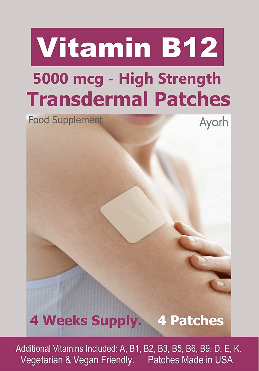 Vitamin B12-5000mcg (High Strength) Plus Additional Vitamins