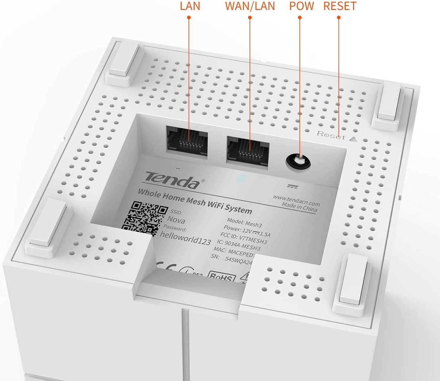 Tenda Nova MW6 Mesh WiFi System, Up to 4000 sq.ft. Whole Home Coverage, WiFi Router and Extender Replacement - Image 3