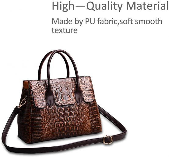 NICOLE & DORIS Woman Handbags bags for women Crocodile top handle bags luxurious leather fashion handbags PU leather - Image 3