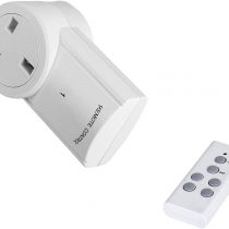 Wireless Remote Control Sockets, Vlio Home Programmable Electrical Outlet Switch Plug for Lights, Power Strips, Household Appliances, up to 30m/100ft Operating Range, 1 Pack