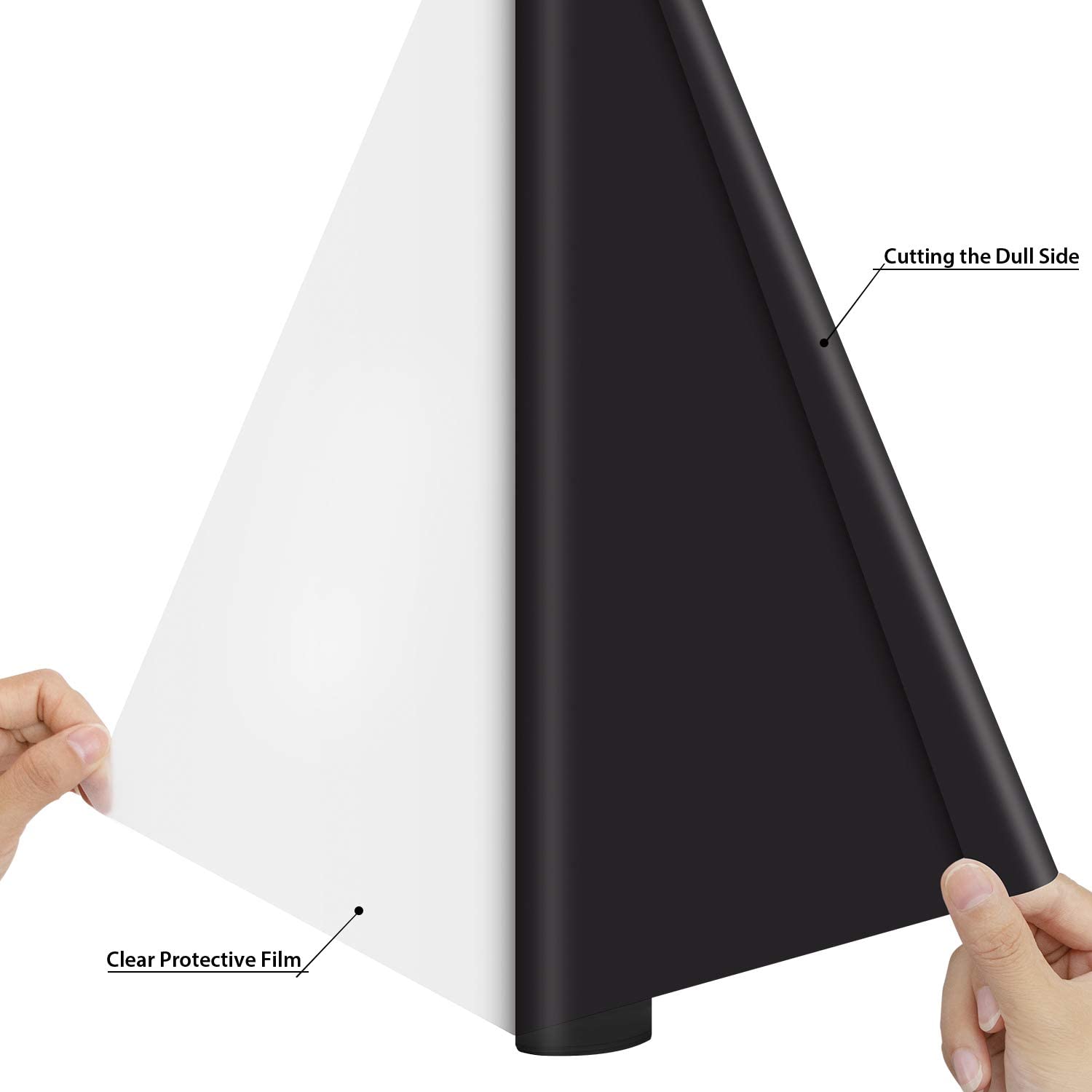 Zwanzer 12" x 12ft (30.5 x 366CM) Black Heat Transfer Vinyl Roll, Ideal for Cricut & Silhouette Cameo - Image 4