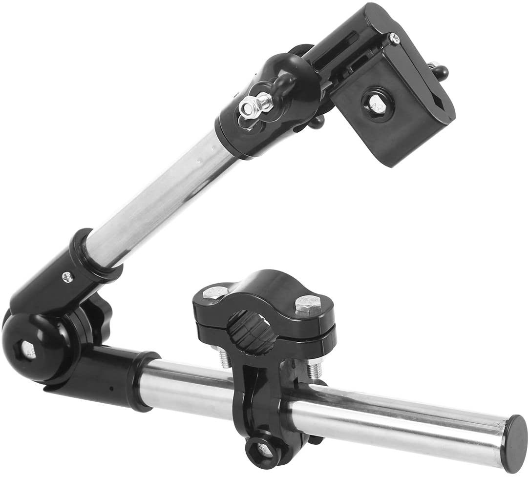OUNONA Umbrella Mount Stand Adjustable Outdoor Umbrella Holder for Bike Electric Bicycle Stroller Wheel Chair (Black)