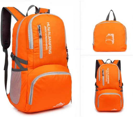 Crenze 35L Lightweight Foldable Backpack Travel Hiking Daypack, Men Women Durable Handy Waterproof Rucksack for Camping Mountaineering Walking Cycling Climbing - Image 2