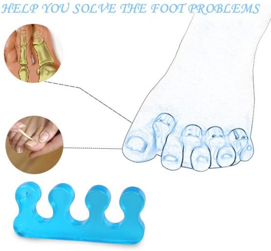 2 Pair Gel Toe Stretcher and Toe Separator for Relaxing Toes, Bunion Relief, Hammer Toe and more for Women and Men, Quickly Alleviating Pain After Yoga and Sports Activities - Image 3