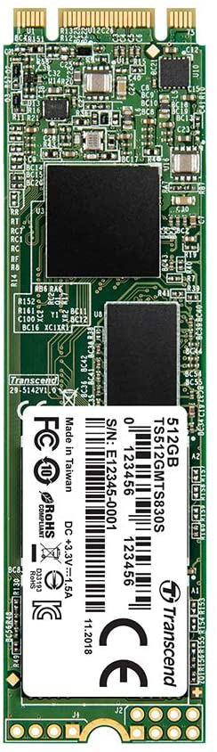 Transcend MTS830S 512GB M.2 2280 SATA III 6Gb/s SSD