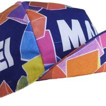Retro cycle team cap Vintage fixie Mapei Multi coloured