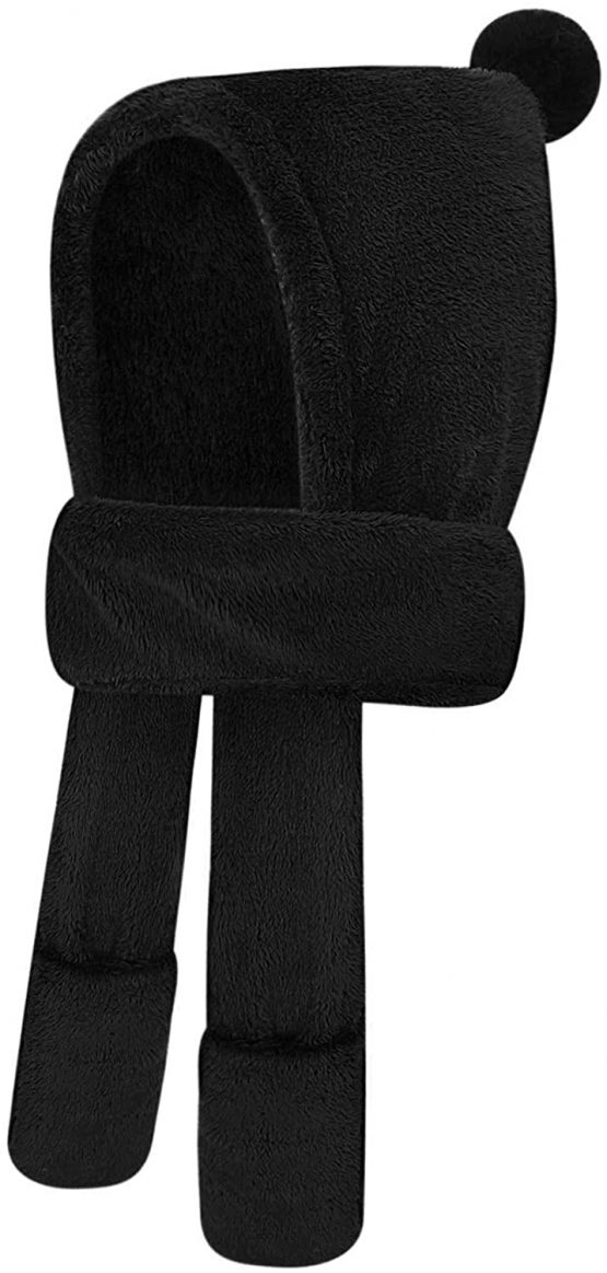 Children 3-In-1 Winter Hat Scarf Gloves Set Faux Fur Hooded Scarf Hat Glove Earflaps Hat Long Fleece Scarfs Cute Furry Animal Beanie Hat Ski Hat with Mittens Pcokets for Adults or Kids Over 3 Years - Image 3