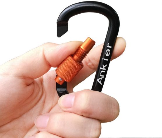 Locking Carabiner, 8-colors Premium Aluminum Alloy D-ring Carabiner Clips for Outdoor, Camping, Hiking, Traveling, Fishing, Backpack, (8 pcs) - Image 4