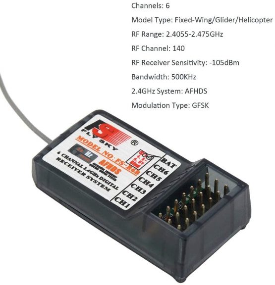 Tamlltide Flysky FS FS-R6B 2.4G 6 Channel Receiver Radio Model Remote Control Receiver for RC Car FS-TH9X - Image 2