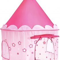 SONGMICS Princess Castle Play Tent for Girls Toddlers, Indoor and Outdoor Playhouse, Portable Pop Up Play Teepee, Gift for Kids, Pink LPT01PK