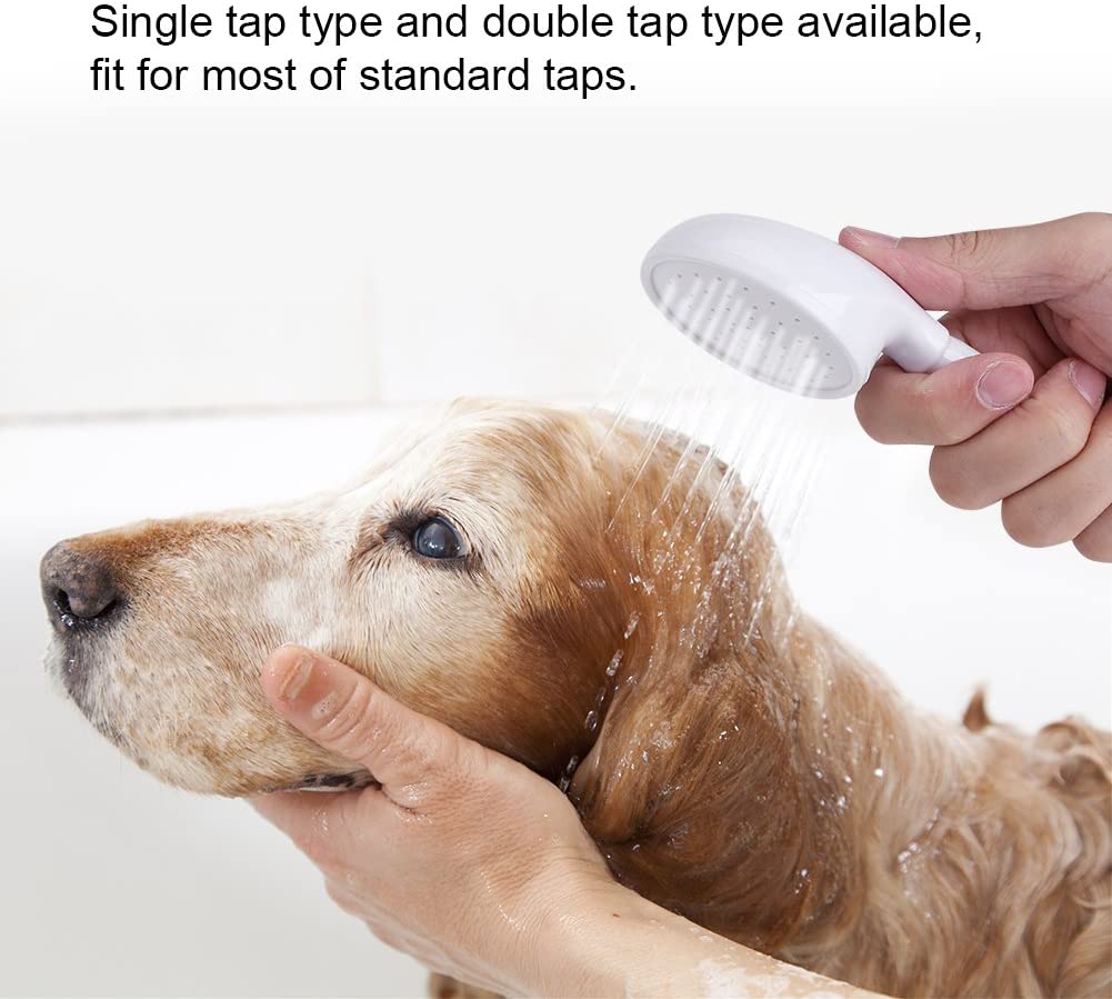 Zerodis Shower Sprayer for Pets Bath Tool for Dogs with Shower Head (Single Faucet), White - Image 2