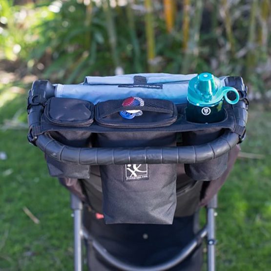 JL Childress Cups 'N Cool Deluxe Stroller Console (Black) - Image 3