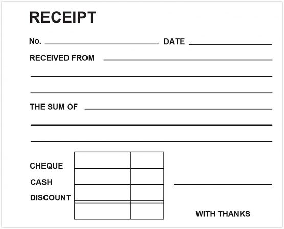 Silvine Carbonless Duplicate Receipt Book - Numbered 1-100 with index sheet (102 x 127mm) - Image 3