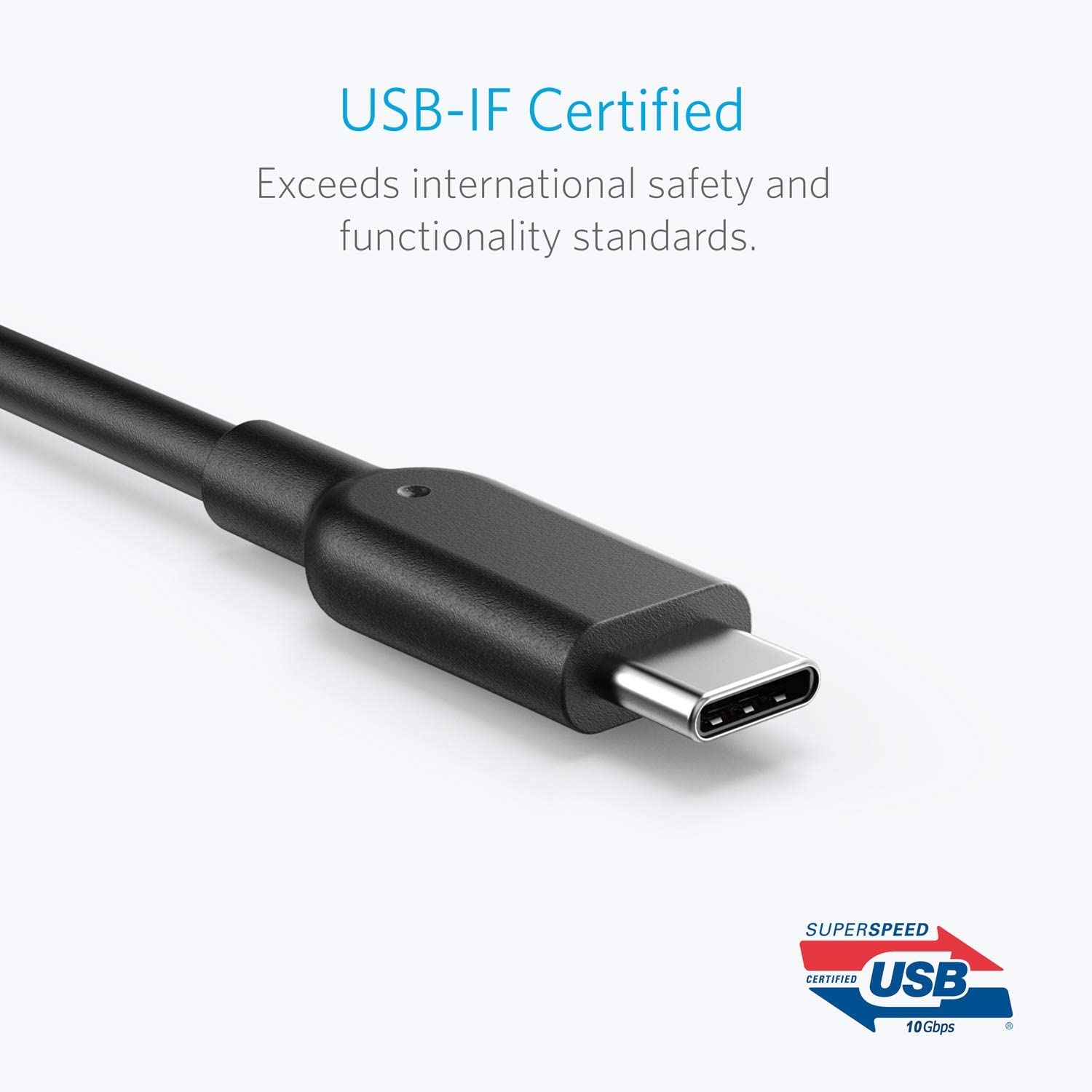 Anker Powerline II USB-C to USB 3.1 Gen2 Cable (3ft), USB-IF Certified for Samsung Galaxy Note 8, S8, S8+, S9, S10 - Image 4