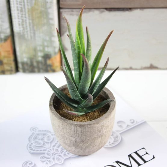 BESTOMZ 3pcs Decorative Faux Succulent Artificial Succulent Fake Simulation Plants with Pots - Image 3
