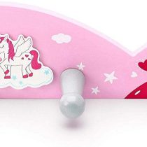 Mousehouse Gifts Children's Unicorn Themed Triple Coat Hook Wall Hook for girls Nursery or Bedroom Decoration