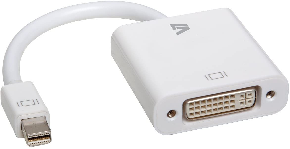 V7 Mini Displayport to DVI Adapter - White