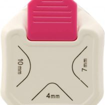 Vaessen Creative 1 Eckenstanzer, Eckenabrunder aus Metall Plastik, Zum Basteln mit Papier, Karten Gestalten und Scrapbooking, 4, 7, 10 mm, White, 4-7-10mm