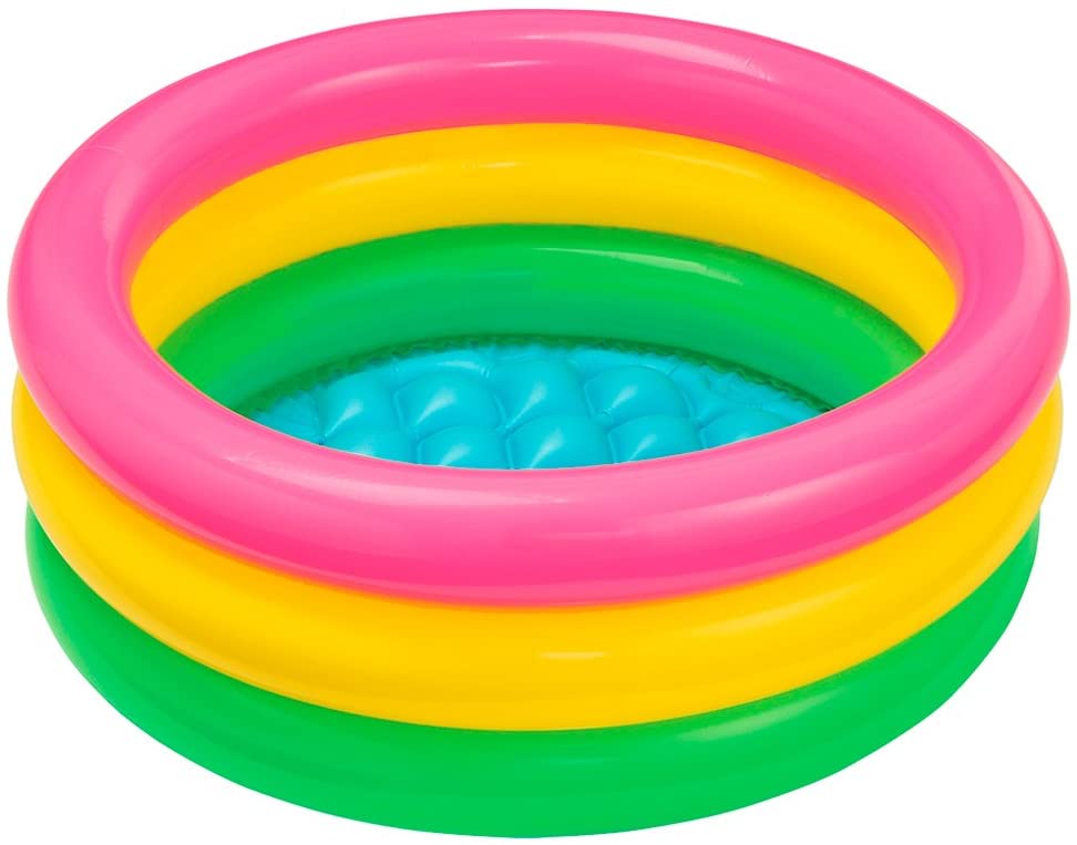 Intex 3-Hoop Inflatable Paddling Pool 61 x 22 cm, Blue