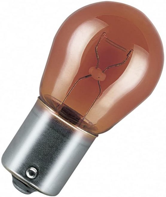 OSRAM ORIGINAL PY21W halogen, signallamp, turn signal light, 7507-02B, 12V, double blister (Pack of 2)