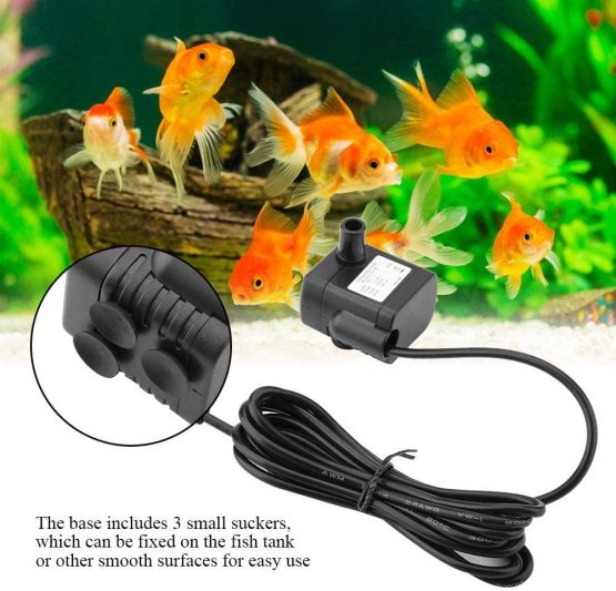 Small Water Pump 5V 1.5W Mini USB Brushless Aquarium Water Pump Submersible Fish Tank Pet Fountain Pump Water Circulation Pump - Image 4