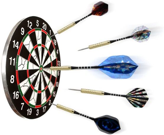 moonlux 15 Packs Steel Darts, Steel Tip Darts Set with Extra 18 Diffferent Style Flights, Aluminum Shafts, Brass Barrel, Dart Sharpener and Storage Box - Image 3