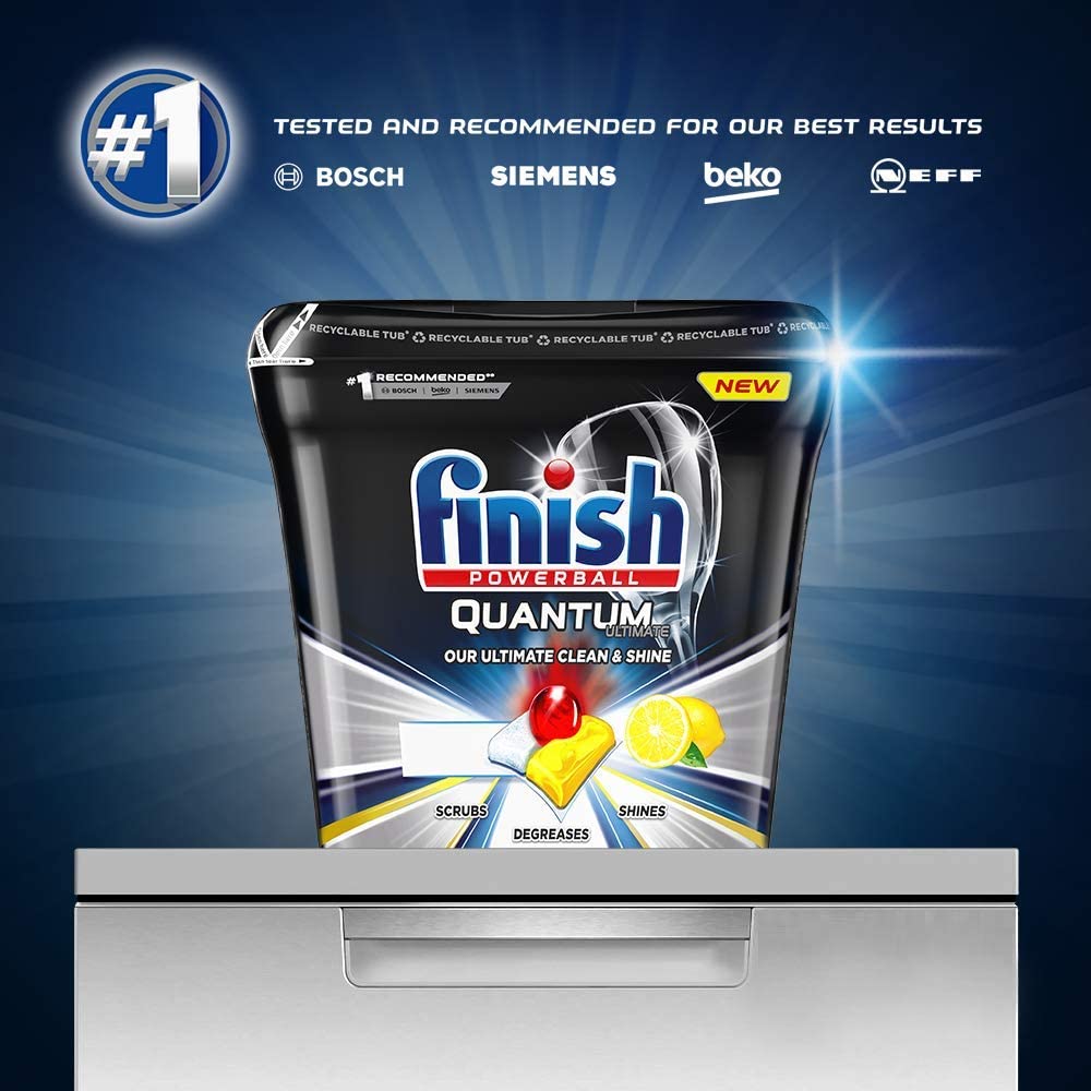 Finish In Wash Dishwasher Cleaner, Lemon, 1 count (Pack of 85) - Image 4