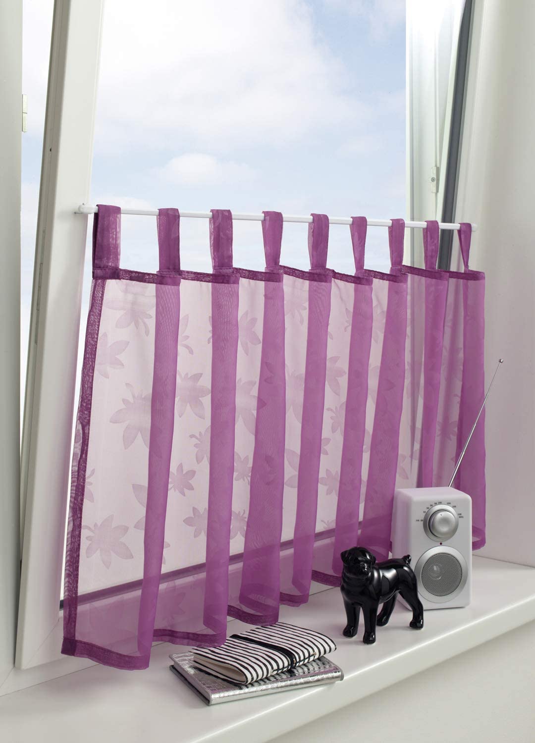 Gardinia Curtain Rod, Metal/Plastic, White, 100-160 cm - Image 2