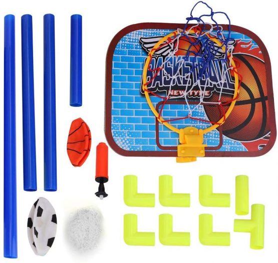 VGEBY Children Ball Bracket, Basketball Soccer System Backboard Football Guard Balls Kit Toy Set for Kids Indoor Outdoor Sports Game - Image 2