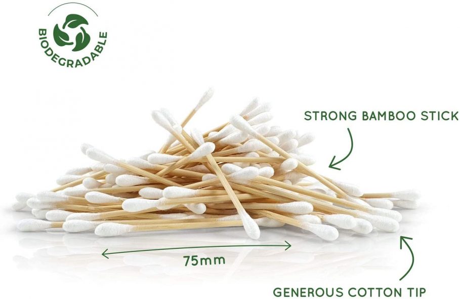 200 Bamboo Cotton Buds Q Tips Ear Sticks Cotton Swab Wooden
