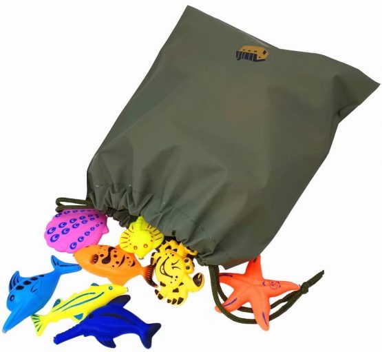 Nunki Toy Fishing Toy,Bath Toy,39 Piece Magnetic Fishing Toy, Waterproof Floating Bathtub Toy Fishing Learning Education Play Set,Outdoor Fun Fishing Game Great Gift for Todders Kids - Image 3
