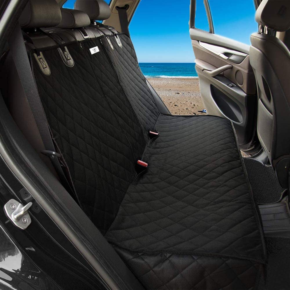 AMZPET Dog Car Seat Cover (Universal: 133cm) - Waterproof, Non-slip & Scratch-Proof - Not Isofix Compatible - Image 2