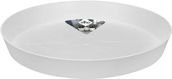 elho Loft Urban Saucer Round Flower Pot, White, 17 cm