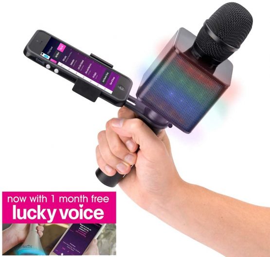Mi-Mic TY6086 Kids Karaoke Microphone with Phone Holder and Voice Changer, Multi - Image 2