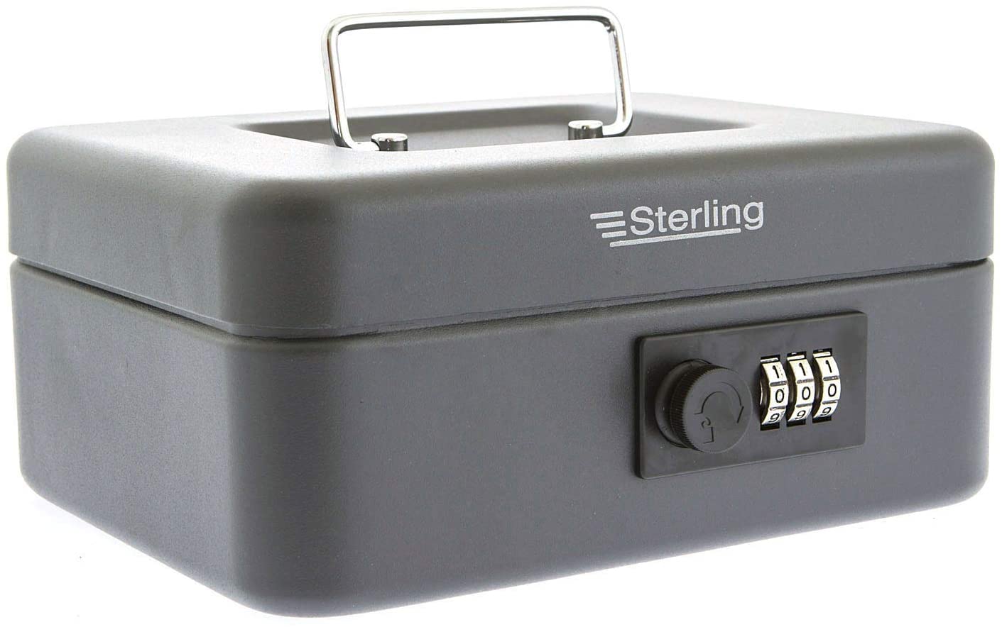 Burg Wachter 8" Money 5020 Combination Lock Cash Box - Black, 3.54 cm x 8.07 cm x 6.89 cm