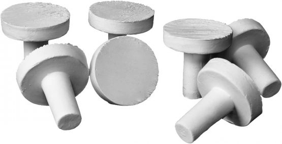 iQuatics Ceramic Marine Coral Frag Plugs 100% Pollution & Chemical Free, Large, Pack of 100