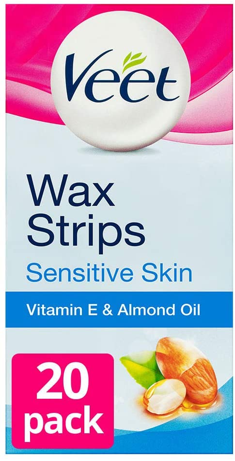 Veet Wax Strips with Easy Grip Sensitive Skin - 20 Wax Strips, VEET03, 20 count (Pack of 1) - Image 2