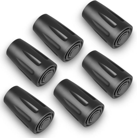 OTraki Walking Stick Caps 6 Pack Rubber Alpenstock Head Cover Replacement Rubber Tips End for Hiking Stick Walking Trekking Poles