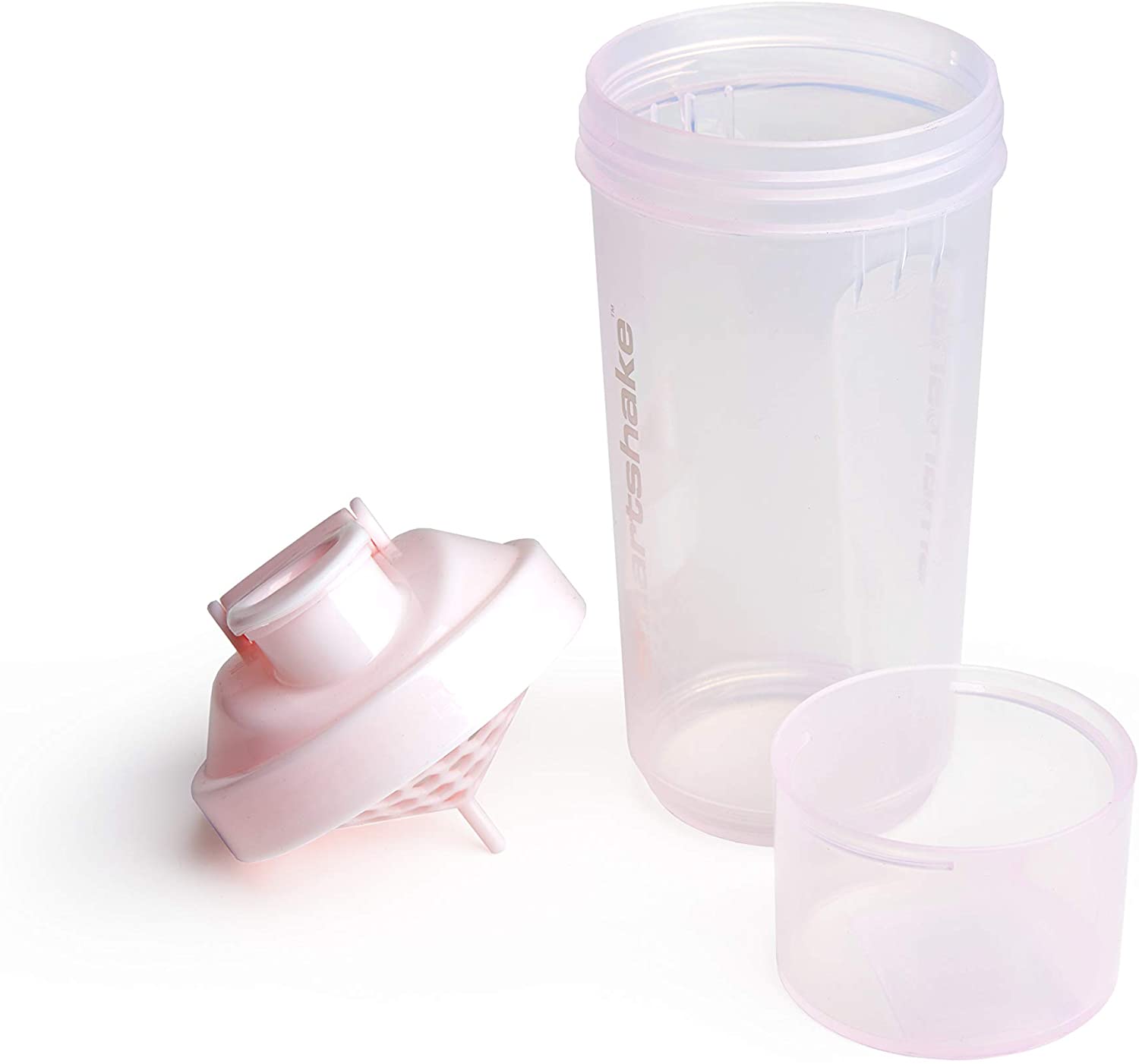 Smartshake Slim Protein Shaker Bottle 500 ml, Cotton Pink - Image 2