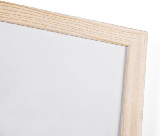 Bi-Office MP03001010 Whiteboard Budget, Wood Frame, 60 x 40 cm - Image 2