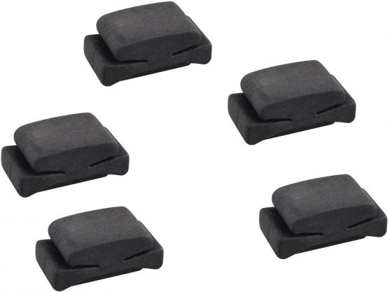 Futheda 5PCS Rubber Pick Holder Picks Plectrum Holder Fix on Headstock for Guitar Bass Ukelele Black