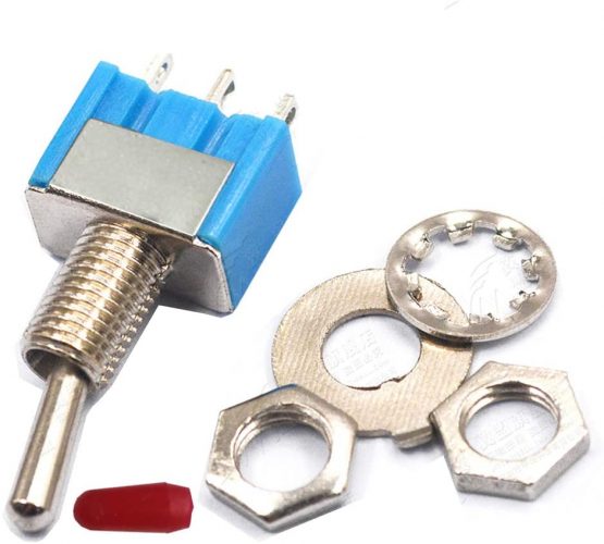 DONJON Toggle Switch,ON/Off SPST with Pre-soldered 20AWG Wires,3v/5v/12v/24v/72v/240v Mini Toggle Switches for Light,car,Truck,Test Machine,Industrial Equipment.3 Pins 2 Positions(10pcs+Wire) - Image 4