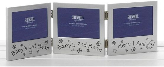 Baby Triple Ultrasound Scan Photo Frame 5" x 3" - Image 3
