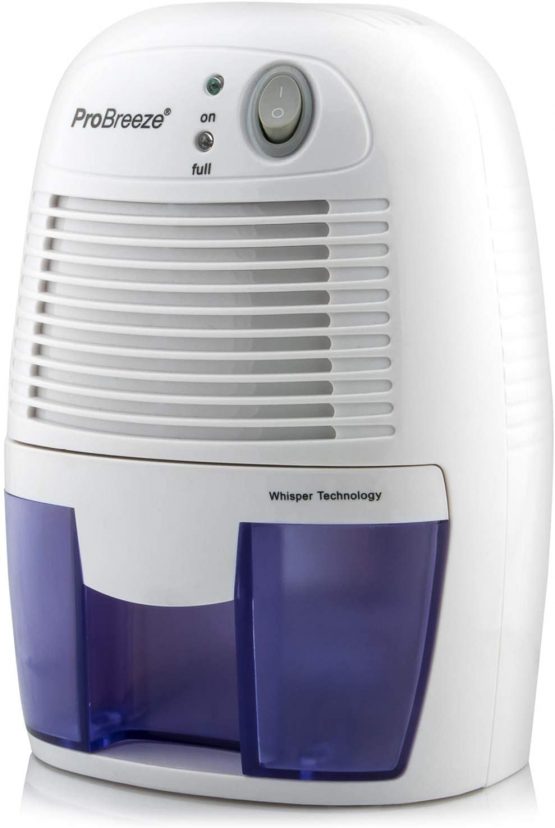 Pro Breeze Dehumidifier 500ml Compact and Portable Mini Air Dehumidifier for Damp, Mould, Moisture in Home, Kitchen, Bedroom, Caravan, Office, Garage, Bathroom, Basement