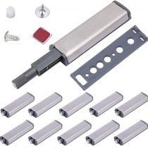 Jiayi Push to Open Door Catches 10 Pack Cupboard Magnetic Push Catch Latch Release for Kitchen Closet Door Closing Cabinet Push Open Touch Push Close Drawer Opener Wardrobe Closure Closer