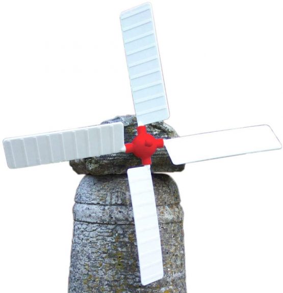 Windmill Sails - Replacements for Garden Windmill - Ref: 12" diameter/LARGE/RED CTR [Only replace your sails with ones that have the same colour centre boss - either RED or WHITE] - Image 3