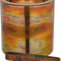 BarCraft Stainless Steel Ice Bucket with Lid and Tongs, 1.5 Litres (2.5 Pints), Copper Finish