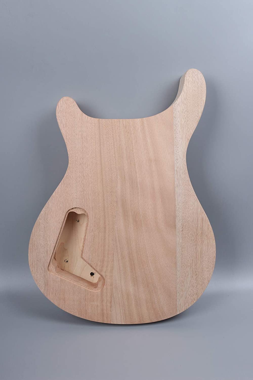 Yinfente Mahogany & Maple Wood Electric Guitar Body - Natural - PRS Style - DIY Guitar Kit, beige - Image 2