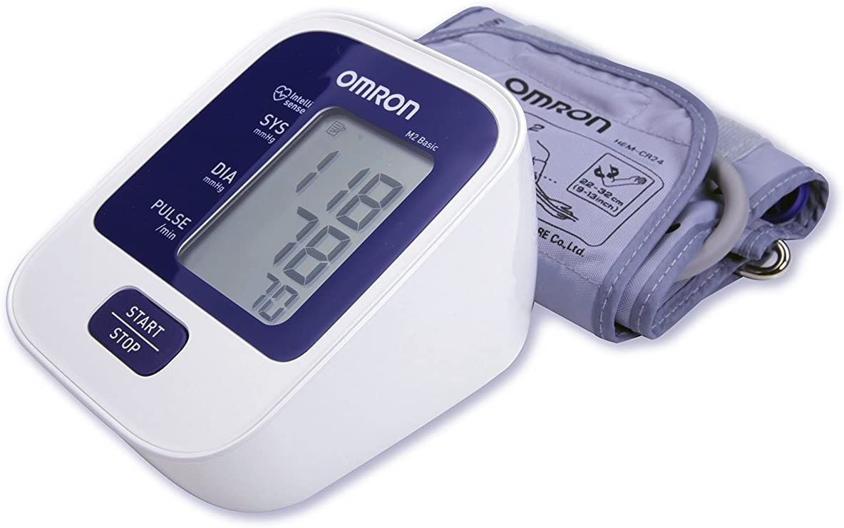 Omron M2 Basic Upper Arm Blood Pressure Monitor, 41 x 31 x 51 millimetres, Grey - Image 2