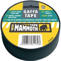 Everbuild 2VGAFFBK45 Gaffa Tape, 50 mm x 45 m, Black